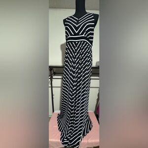 NWT INC INTERNATIONAL CONCEPTS Blue Striped Sleeveless Maxi Dress Sz XL